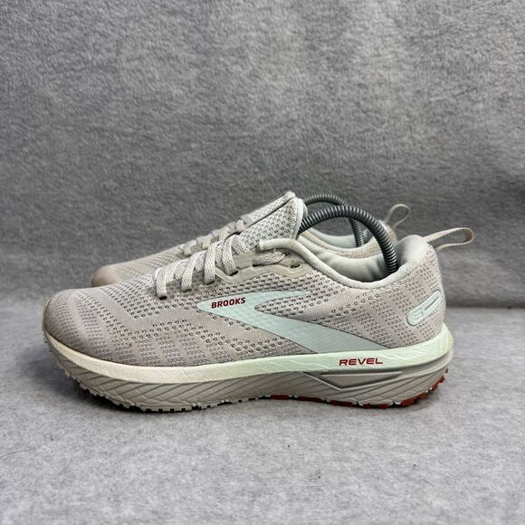 Brooks Shoes - Brooks Shoes Womens Size 7.5 Revel 6 Grey Athletic Running Sneakers 1203861B459